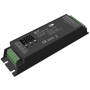 D5-<strong>E</strong> 5 Channel 4A <strong>LED</strong> DMX Addressable Controller Digital Numeric Display PWM DMX512 Decoder Control <strong>RGB</strong>+CCT <strong>Led</strong> Strip Lights