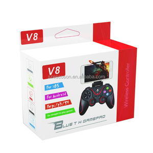 V8 2.4G BT telecomando <span class=keywords><strong>Controller</strong></span> di gioco Wireless per <span class=keywords><strong>Android</strong></span> PC PS3 ConSole di gioco Retro Tablet Gamepad Joystick Joystick