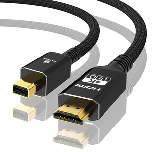 8K60Hz迷你显示端口至HDMI电缆迷你DP至HDMI线4K120Hz 2K165Hz适用于迅雷2 iMac表面专业/坞站监视器 - Product Image 1