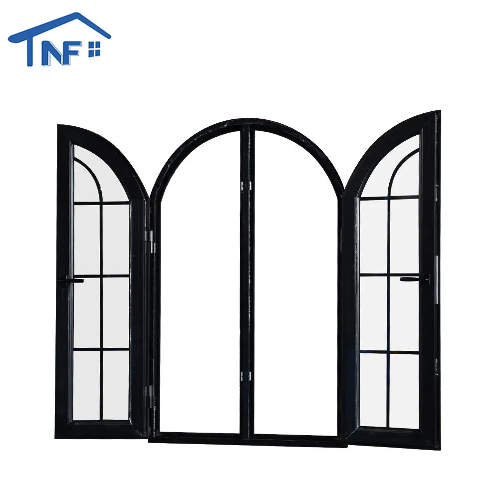 NFRC windows 90 микрон порошковое покрытие высокое качество алюминий двойная панель французский ствол окно с москитной сеткой