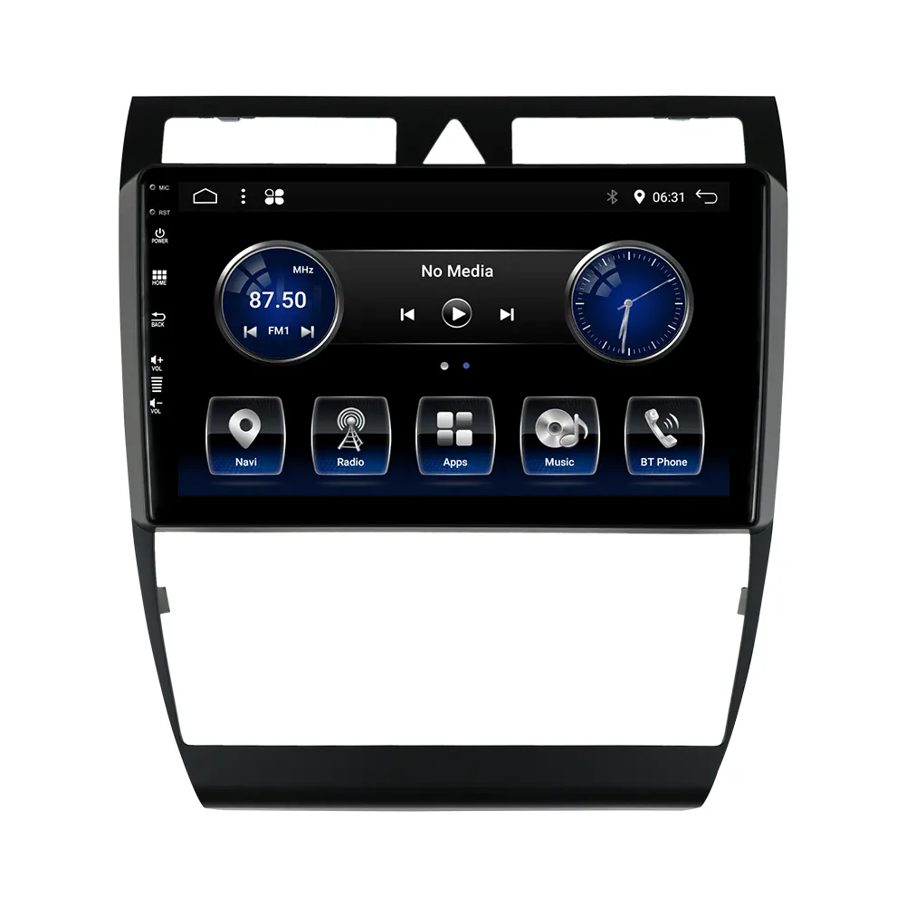 Som automotivo hd android 12 1din com tela 2din, dvd player, para audi tt, a4, b6, b7, s4, rádio, navegação gps, unidade de cabeça estéreo