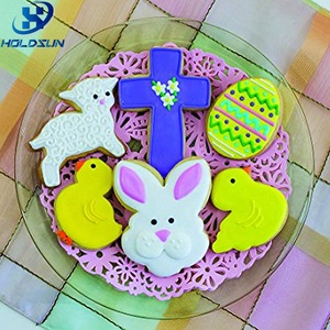 Tùy Chỉnh Phục Sinh Chủ Đề 5Pcs Không Dính <span class=keywords><strong>Cookie</strong></span> <span class=keywords><strong>Cutter</strong></span> Set Cấp Thực Phẩm Kim Loại Bao Gồm Bunny Chick Trứng Cừu Vịt Con - Product Image 5