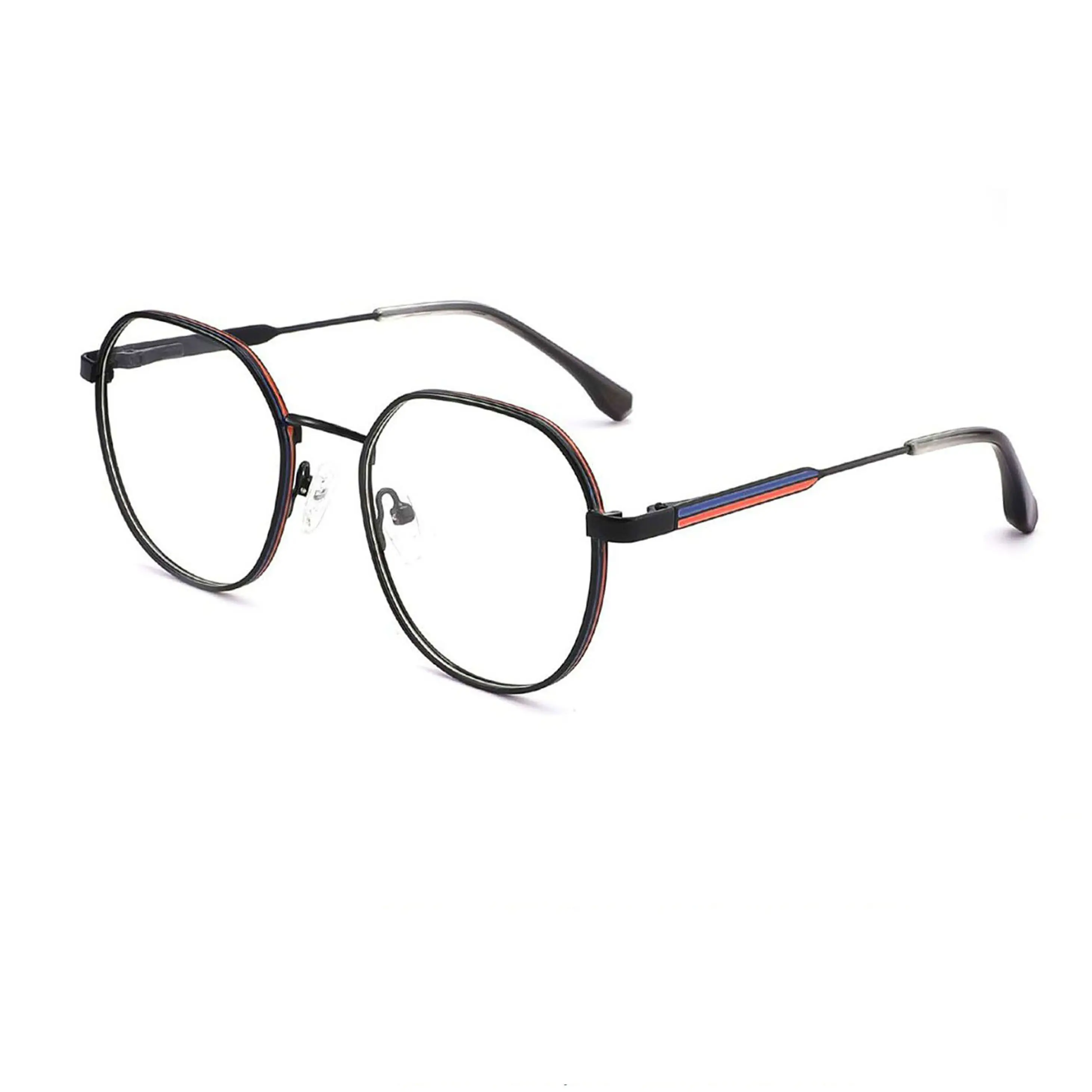 Série de montures de lunettes optiques en métal classique économique Ready Stock à faible quantité minimale de commande, livraison rapide