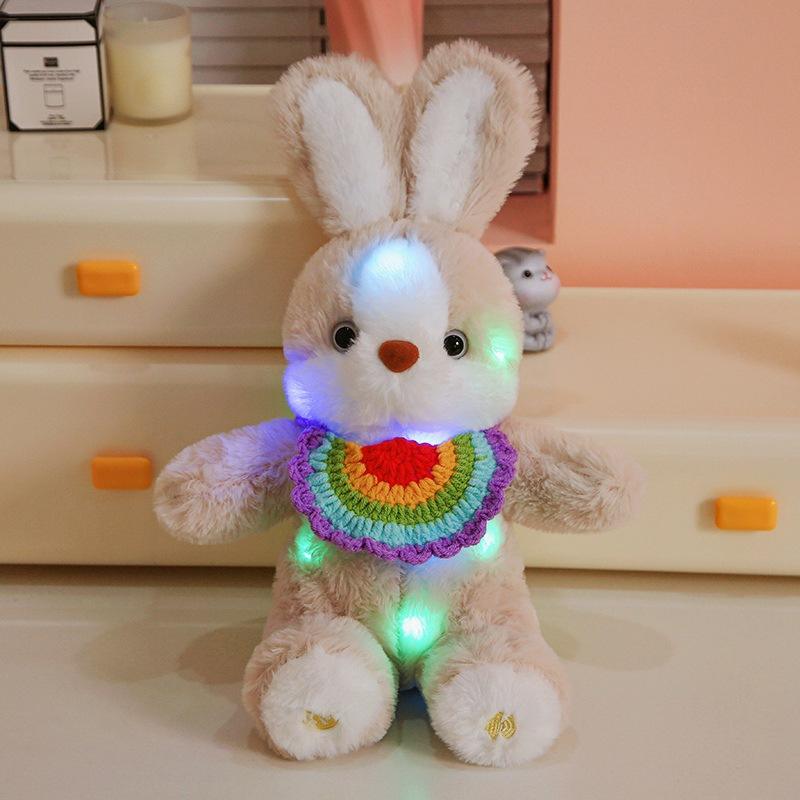 Estilo de arco iris gris claro-35cm (batería no incluida)