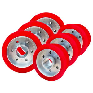 Tùy chỉnh PU AGV thiết bị đi Bộ bánh xe hoạt động con lăn rgv hướng dẫn bánh xe ổ đĩa cao su Con lăn xe nâng xử lý bánh xe chịu lực - Product Image 4