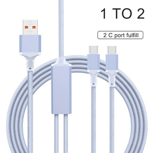 Orijinal nokta 100W All-In-One USB kablosu süper hızlı 2-in-1 şarj veri transferi için Huawei Apple iPhone15 naylon ceket folyo - Product Image 4