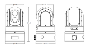 Hiseeu 10X变焦2MP IP双镜头无线视频室外安全摄像机P2P热车载ptz摄像机 - Product Image 6