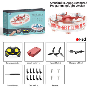 Hot New Mini Hand Gravity Control Quadcopter App <strong>Programming</strong> Customization Text Editing Smart Display RC Drone With LED Light - Product Image 5