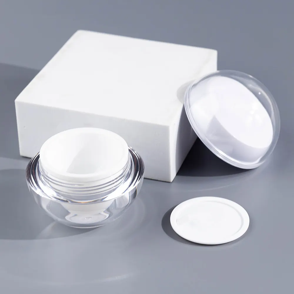 Xi lanh tròn gói đặc biệt Acrylic Jar mỹ phẩm bao bì container cho Kem mắt 30g 50g