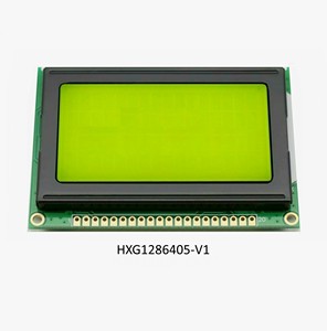 128x64 monocromo gráfico módulo pantalla lcd ks0107 controlador de pantalla lcd gráfica 20pin lcd con STN amarillo modo verde - Product Image 1