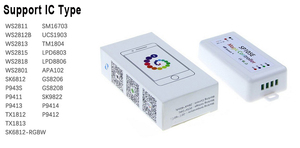 BT LED Controller SP105E für WS2811 WS2812B WS2801 SK6812 APA102 Individuell adressierbarer programmier barer LED-Streifen - Product Image 2