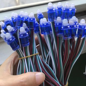 ไฟ LED ดิจิตอลพิกเซล 13 ซม. 2811 IC พิกเซลสีเต็มรูปแบบไฟ LED โมดูล DC 5 V อินพุต IP67 RGB สี