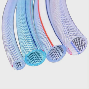 100m 4 6 8 10 bar yumuşak örgülü plastik boru temizle vinil boru Fiber örgülü takviyeli PVC boru hortum su transferi için