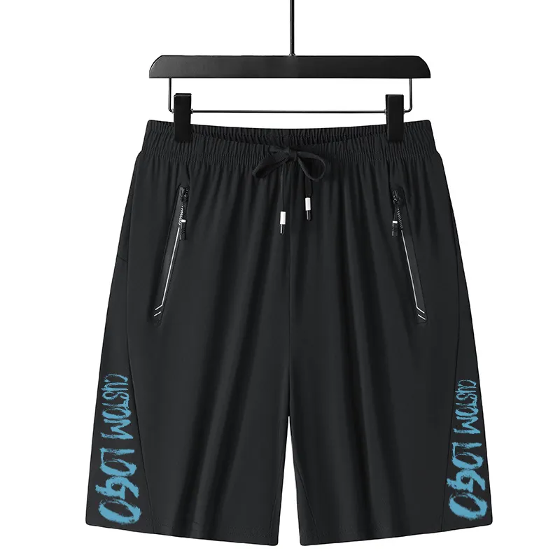 Shorts de malha para homens, shorts personalizados para academia, fitness, basquete e corrida com logotipo personalizado