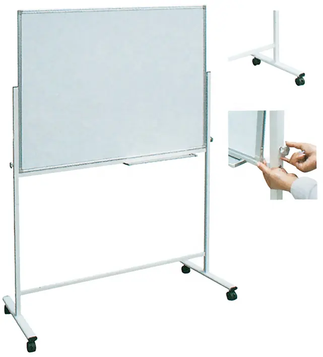 Doppel seiten magnetischen handy weiß bord mit räder magnetische stand whiteboard schiebe weiß bord