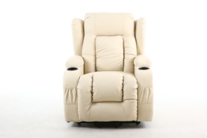 עור מפוצל כורסת כיסא מסתובב ונדנדת סלון פנאי כיסא חשמלי עיסוי ספה - Product Image 3