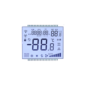 Modulo Display LCD personalizzato a bassa potenza HTN STN schermo LCD sfondo blu codice segmento di testo bianco Display LCD - Product Image 4