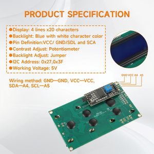 2004 Módulo de pantalla LCD serie 20x4 Módulos compatibles con Raspberry Pi - Product Image 4