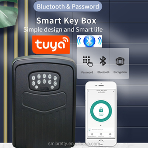 Caja de bloqueo inteligente Caja de llaves de seguridad para llaves grandes Aplicación TUYA Generación remota de llaves Bluetooth y códigos Pin sin Internet Impermeable para exteriores
