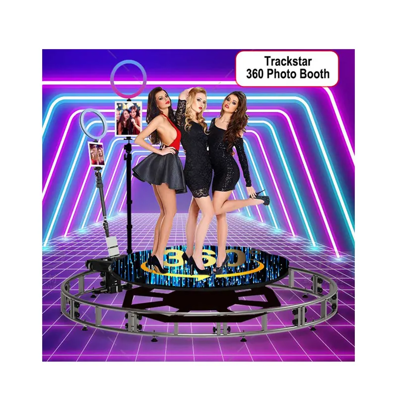 Estação de selfie anel roamer, 360-foto-booth 360 spin câmera vídeo ipad fotobooth trackstar 360, cabine de fotos, autom, venda imperdível