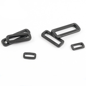 Wholesale Black Plastic <strong>Loops</strong> Adjustable Rectangular Ring <strong>Buckle</strong> for Bag Webbing - Product Image 4