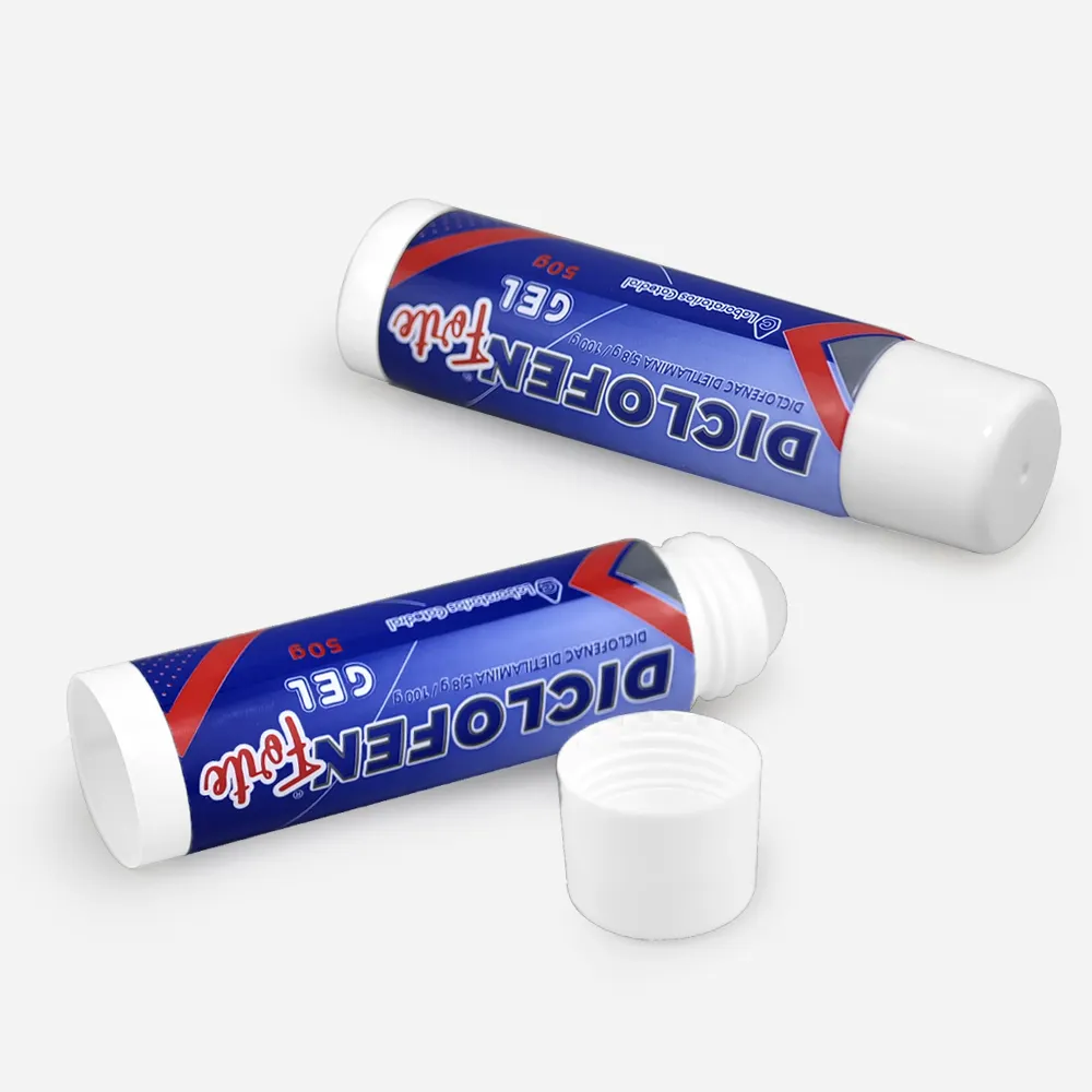 15ml-30ml Roller Ball Eye Cream Tubo de embalaje Tubo de plástico cosmético con superficie de serigrafía