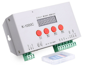 K1000C DC5-24V LED 2048 Pixel DMX-Lichts teuerung SD-Karte LED-Pixel-Controller