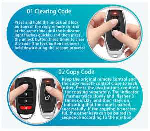 Universal 3 <strong>Keys</strong> 433MHZ Copy <strong>Code</strong> Duplicator Wireless RF Transmitter Clone <strong>Remote</strong> <strong>Control</strong> for Garage Door - Product Image 6