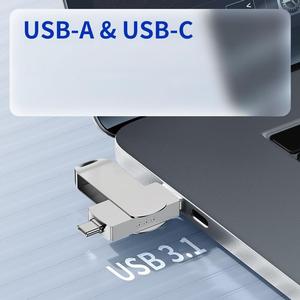 Best USB <strong>Flash</strong> Drives 3 in 1 for Phones USB-<strong>C</strong> Drive Fastest Speed 128 GB 64 256 Disk Extreme Pro Type-<strong>A</strong> Durable Smartphone Usb - Product Image 6
