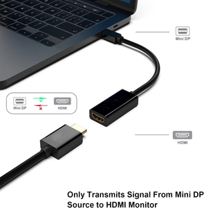Mini DisplayPort Mini DP Thunderbolt to <strong>HDMI</strong> Converter Gold Plated Cord Compatible for MacBook Pro Microsoft Surface Pro 3/4 Etc