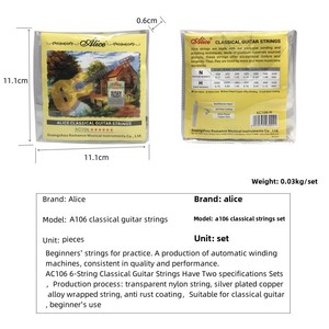 Alice Classical Guitar <strong>String</strong> Set AC106-H/N Nylon <strong>Strings</strong> 1 to 6 for Stringed Instruments Parts &amp; Accessories - Product Image 4