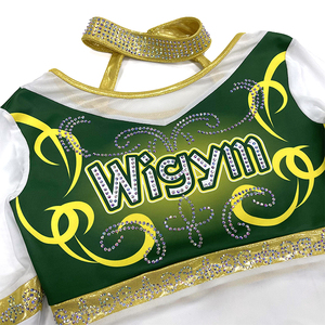 Toptan yüksek kalite Cheerleaders üniforma özel süblimasyon tasarım parlak elmas Rhinestones takım Cheer üniformaları - Product Image 3