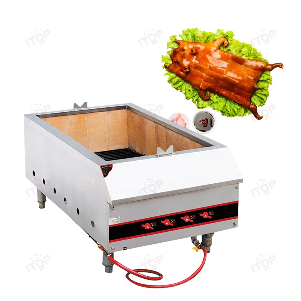 Horno de carbón de acero inoxidable al por mayor, horno para asar cerdo y pollo, horno tostador de pato de Pekín