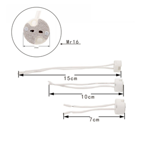 MR16 <strong>MR11</strong> GU5.3 G4 <strong>Ceramic</strong> Socket Lamp Holders Light Bulb Base with Wire Pottery Connector - Product Image 3