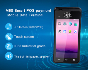5.5 Inch Touch Screen <strong>Android</strong> Handheld Mobile Terminal Pda 1D 2D QR PIN Reader Pdas Payment Pos <strong>System</strong> with Printer - Product Image 2
