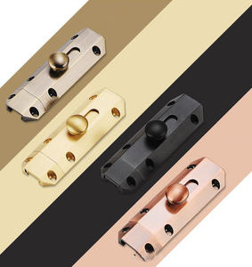 कस्टम सरफेस माउंटेड प्लेटिंग थोक हेवी ड्यूटी गेट सुरक्षा लॉक कुंडी शुद्ध पीतल स्लाइड बैरल दरवाजा बोल्ट - Product Image 2