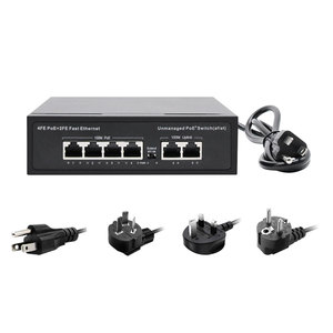 Hengxin Metal 6 port 4*100Mbps POE + 2 * Megabit POE anahtarı Power Over Ethernet ağ anahtarı güvenlik kamera sistemi için - Product Image 1