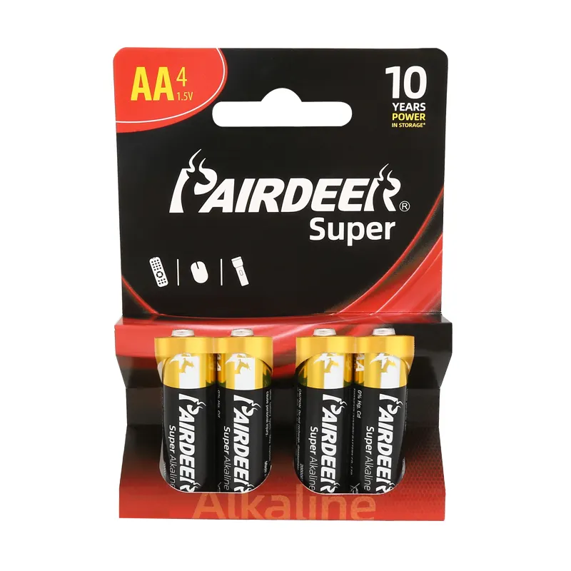 De Beste Pairdeer Meer dan 67 Jaar Oem Productie Ervaring Fabriek Ultra Alkaline LR6 Aa 1.5V Batterij