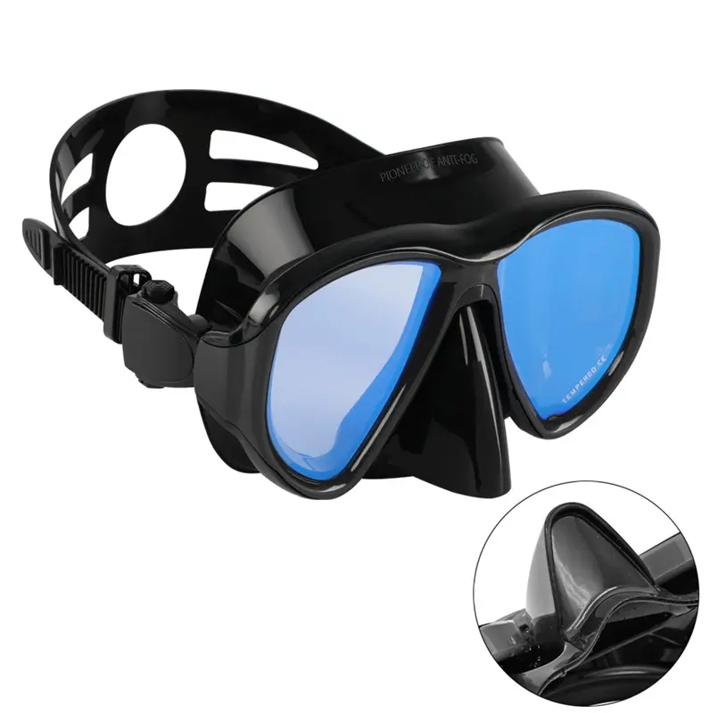 Factory Supply Anti-fog Diving Snorkelling Mask Low Volume Swimming Snorkel Mask Set