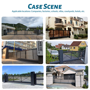 Hiện đại nhôm công nghiệp kim loại chính đường lái xe cổng tự động cửa trượt cantilever cổng lối vào có thể thu vào cửa - Product Image 3