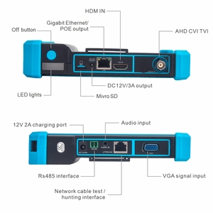 5,4 "CCTV IPC Tester AHD CVI TV SDI Prueba de cámara 4K IP Cámara Tester IPC-5200 Plus PTZ VGA HDMI Entrada Cable Tracer CCTV Tester - Product Image 1