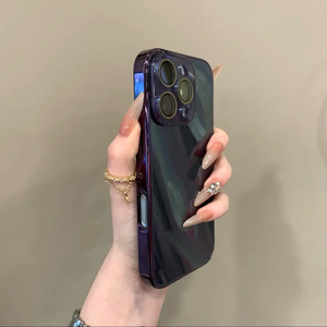 Manyetik tam koruyucu silikon kılıf ayna cam Lens iPhone 16 15 14 13 12 11 Pro Max için Apple 7 artı özel kapak - Product Image 6