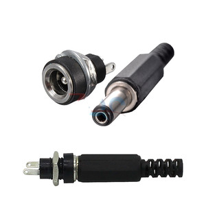 DC Power Connector Pin 2.1x5.5mm Female <strong>Plug</strong> Jack + Male <strong>Plug</strong> Jack Socket Adapter PCB <strong>Mount</strong> DIY Adapter Connector 2.1X5.5 - Product Image 1