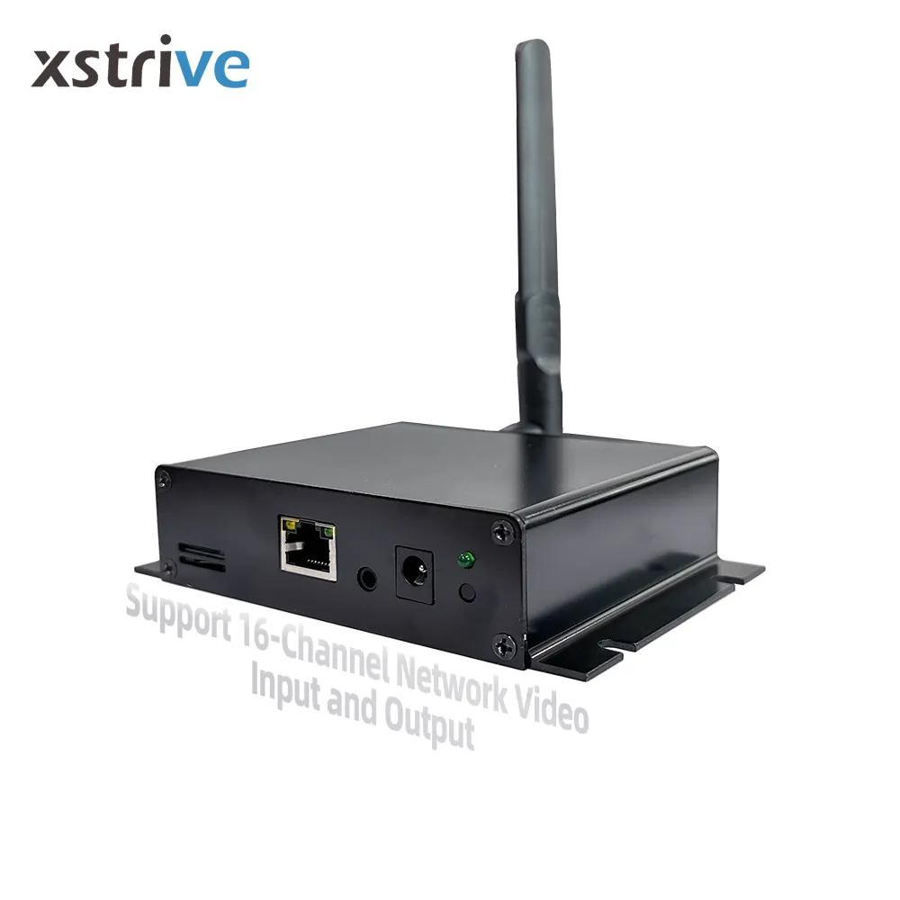 맞춤형 ExChange 프로토콜 트랜스 코더 IP 송신기 IPC NVR 16 채널 4G RTSP UDP RTMP 비디오 캡처 박스 인코더