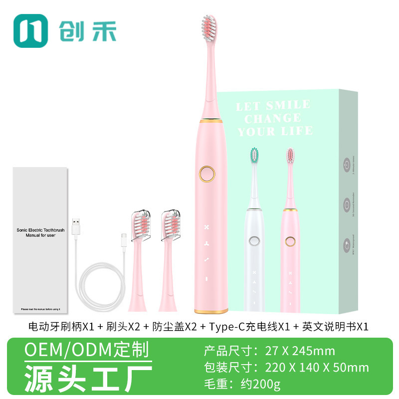 Pink - 2 brush heads