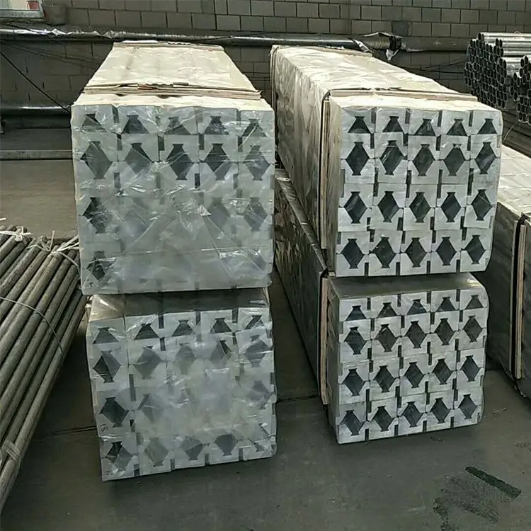 Produksi massal efisiensi tinggi 7575 seperempat profil aluminium bundar bingkai tanda profil aluminium