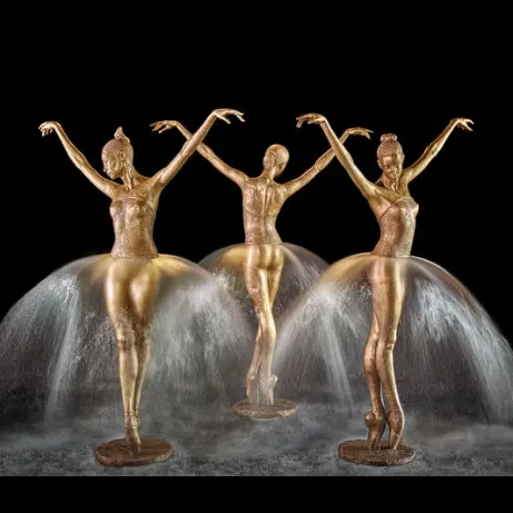Scultura della statua della ragazza della ballerina del bronzo di arte del metallo fuso Fine da vendere