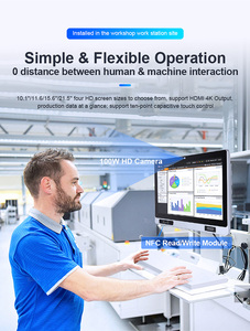 10.1&quot; 11.6 15.6 21.5 Inch Smart Factory 24/7 <strong>Use</strong> Industrial All-in-One Android Panel PCs with NFC/Camera for MES <strong>System</strong> - Product Image 4