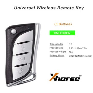Lexus tarzı için arayüz VVDI XNLEX0EN evrensel kablosuz uzaktan anahtar 3 düğmeler araç tuşları - Product Image 4