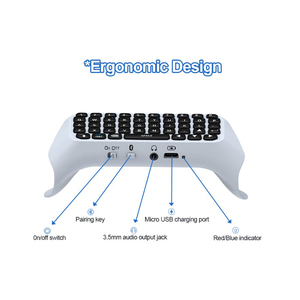 JYS-P5121 Entrada de Teclado Externo Com Suporte Speaker Voz Teclado Chatpad Teclado Para Controlador PS5